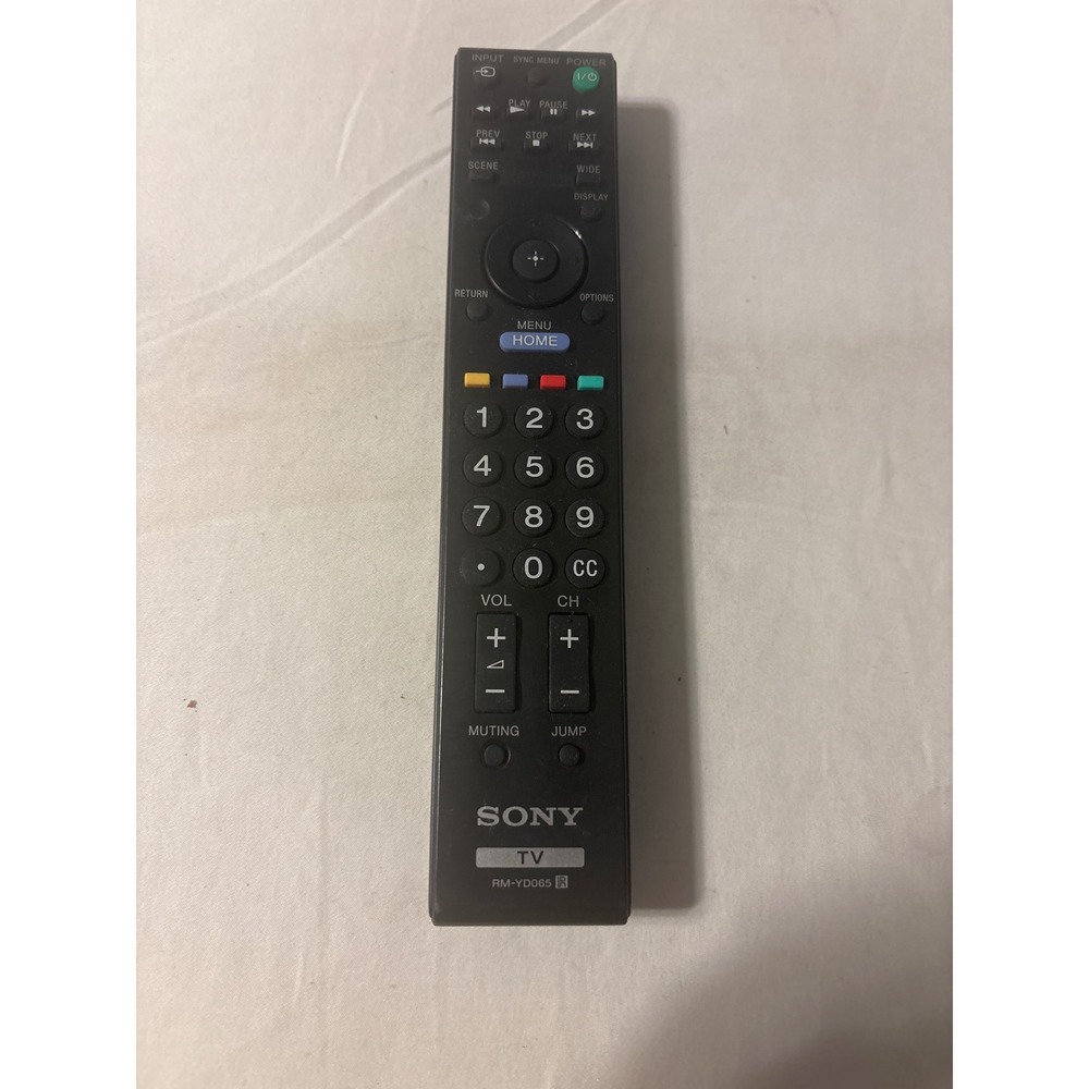 Sony TV Remote RM-YD065 Unisex‎ OS Black Good OEM Bravia Replacement Controller